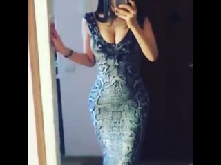 in a sexy dress