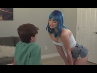 the story of how the boy had fun with his blue-haired stepsister)